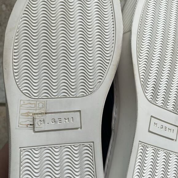 M. GEMI The Cerchio Slip on Sneaker Black Nubuck - Picture 9 of 14